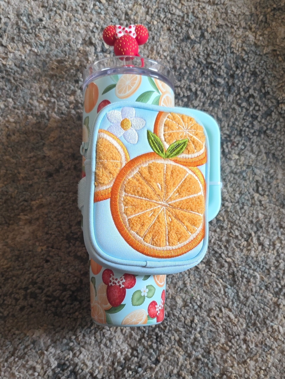 Original Disney Cup and  Matching Pouch.